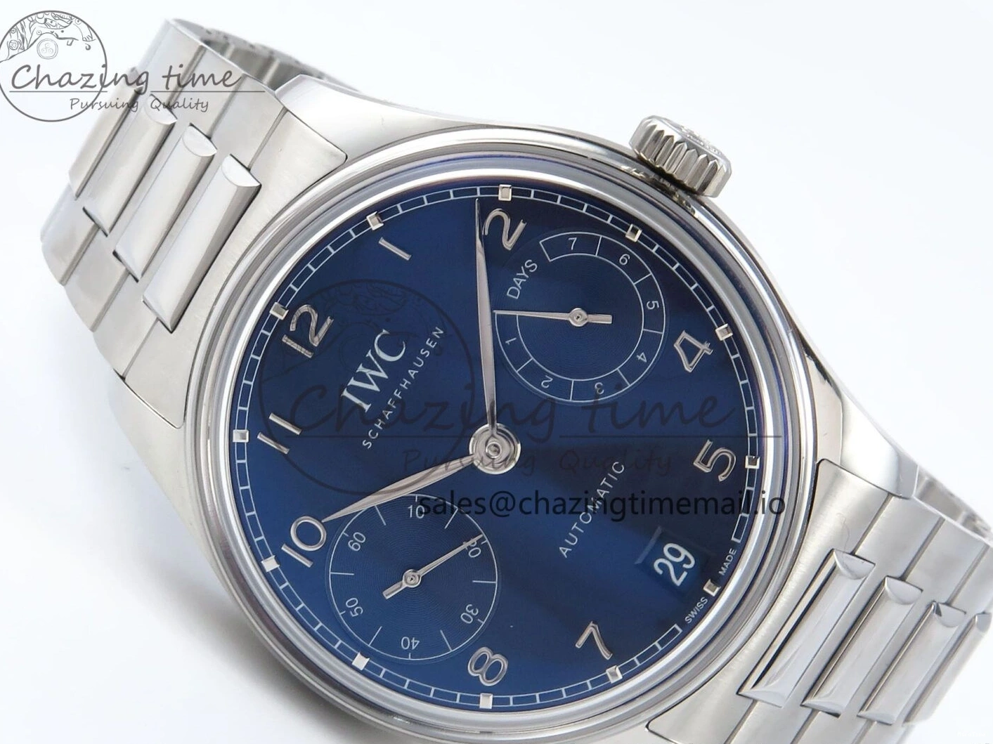 MIROTIME 1221 Portugieser Auto IWC0562E APSF 1:1 Best Edition Blue Dial on SS Bracelet A Timeless 6997